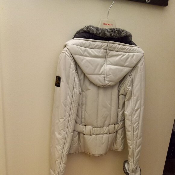 FALL / WINTER JACKET BELTED WHITE - Picture 4 of 6